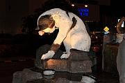 街上的貓雕塑