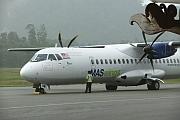 乘坐的 ATR-72 螺旋槳客機