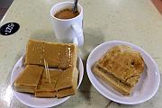 Kaya toast + Peasant toast 早餐